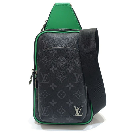 Louis Vuitton Avenue Sling Bag PM Monogram Eclipse Black Green