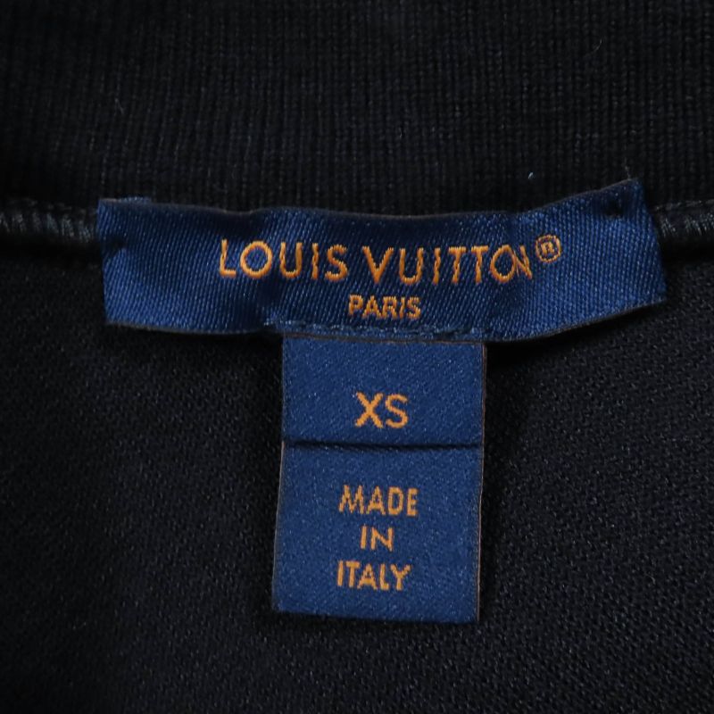 Louis Vuitton 24SS Logo One Shoulder Technical Knit Pullover Top Black XS Made