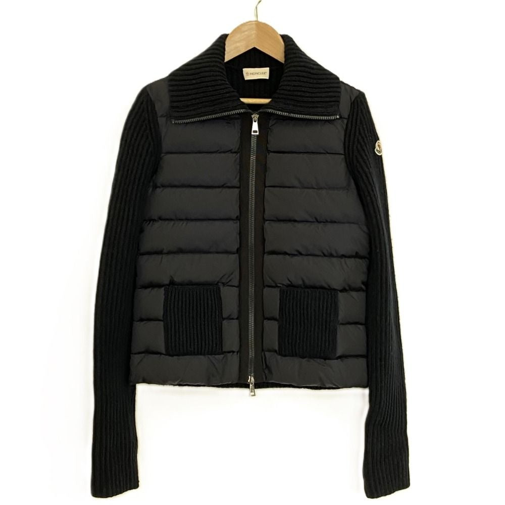 Moncler Knit Combination Down Jacket XS Navy