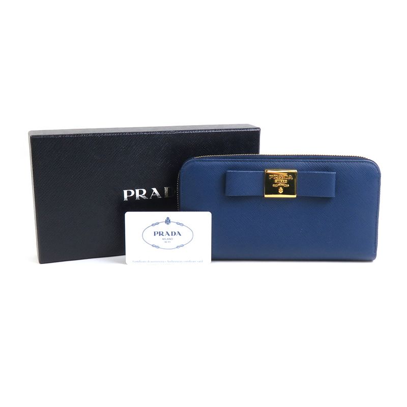 Prada Round Zipper Long Wallet 1ml506