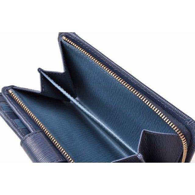 Prada Fold Over Wallet 1 Ml225 Vitello MOVE Blue — view 5