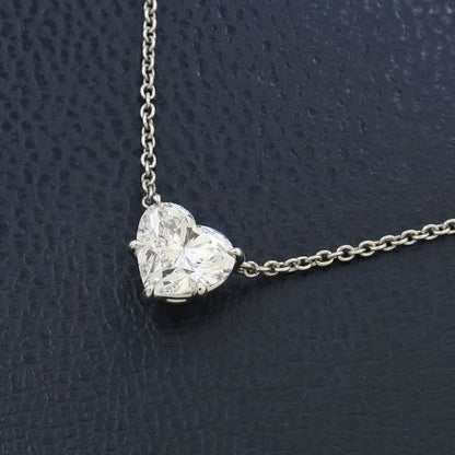 Harry Winston Heart Shape Solitaire Pendant Necklace