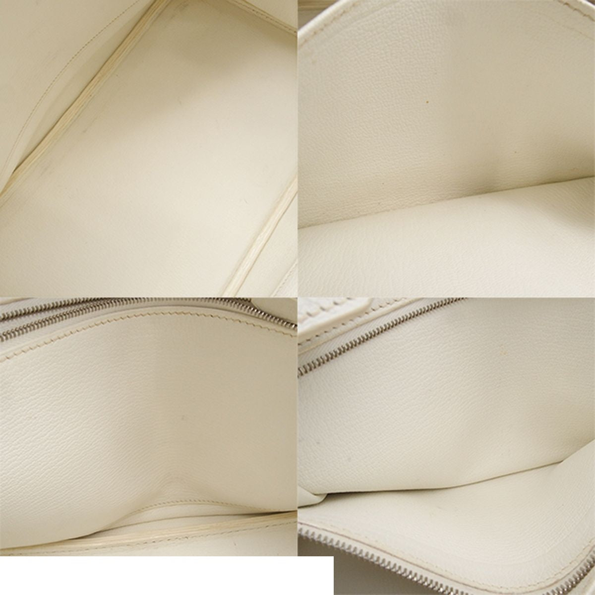 Hermes Birkin 35 White Silver Taurillon Clemence Handbag — view 8
