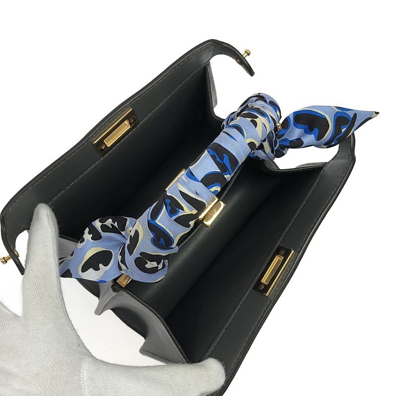 Fendi | 8bn335 Peeka BOO Iseeu Mini Tote Bag With Lappy | Gray | Women