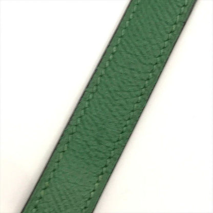 Hermes Kelly Bolide Gold Leather Shoulder Strap Bag Green