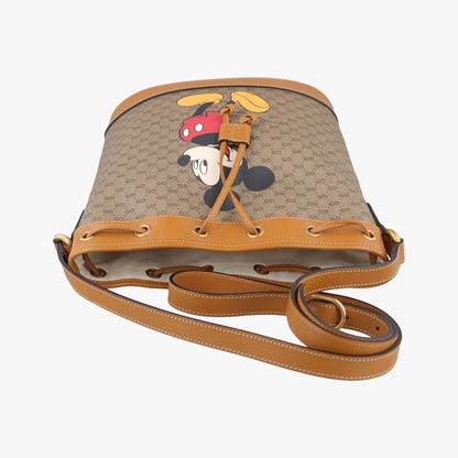 Gucci Micro Gg/small Bucket Bag Multicolor PVC Coated Canvas 602691 I031391325