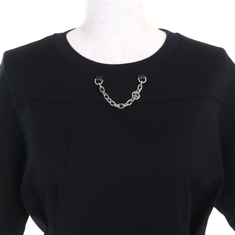 Louis Vuitton 25SS 100% Cotton LV Logo Chain Zipper Waist Short Sleeve T-shirt