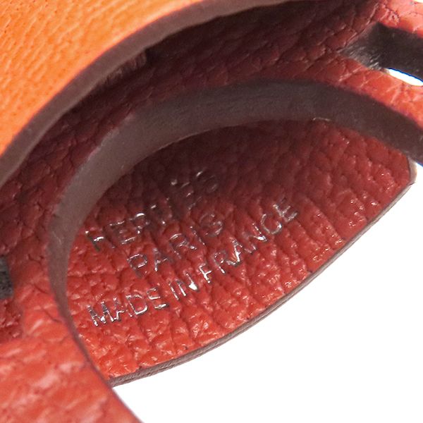 Hermes Bag Charm Fireworks Charm Vaux Epson Chevre Misol Cuivre X Fou X Orange