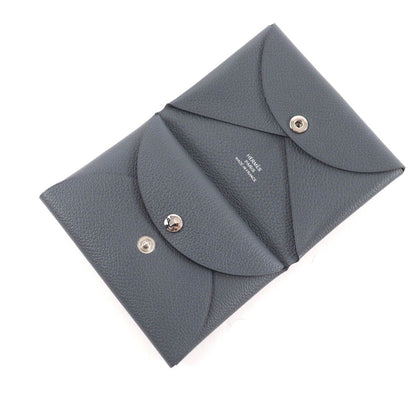 Hermes Calvi Duo Grimisty Color Silver Coin Case — view 4