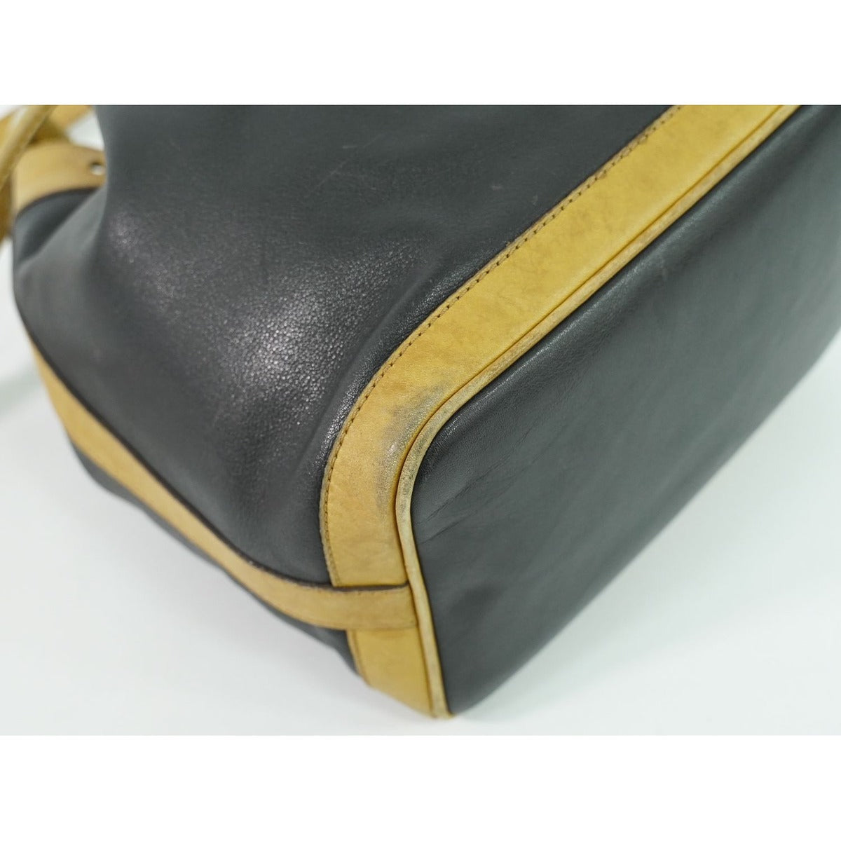 Celine Drawstring Shoulder Bag Leather Black — view 7