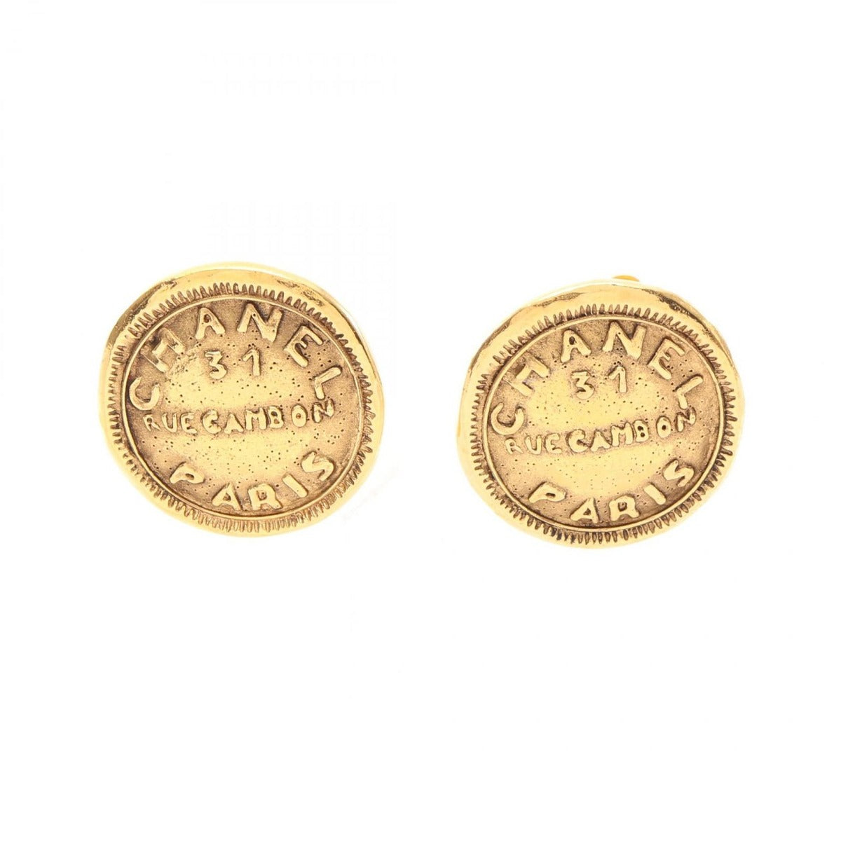 Chanel Earrings Circle Logo