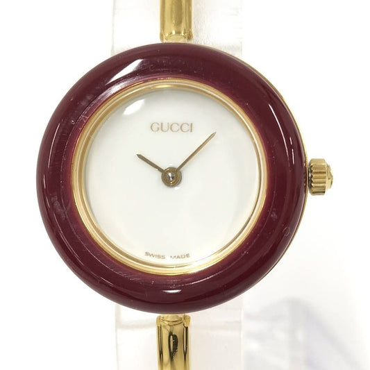 Gucci Watch Change Bezel Quartz SS White Dial 11 12.2