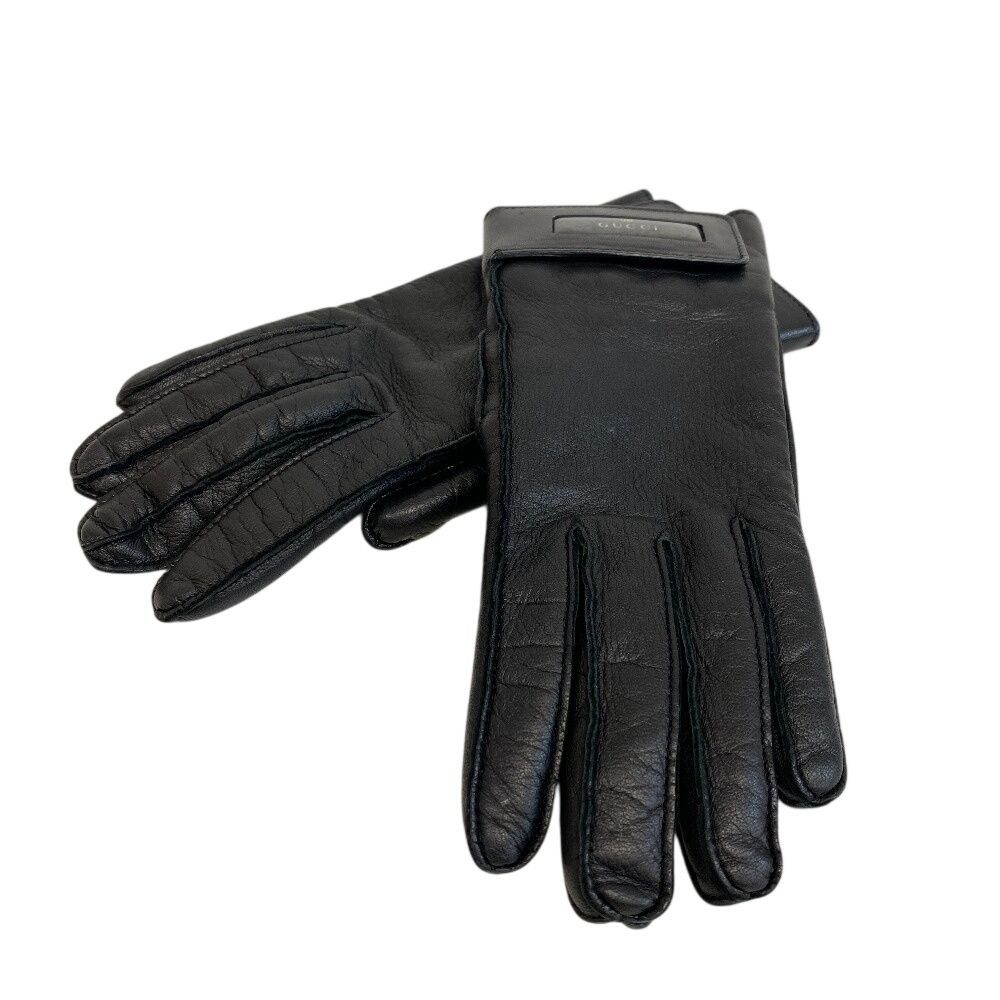 Gucci Gloves Leather Black