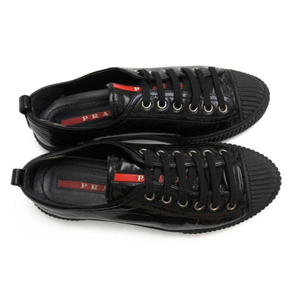 Prada Shoes Sneakers Low Cut Women Enamel Patent Leather — view 5