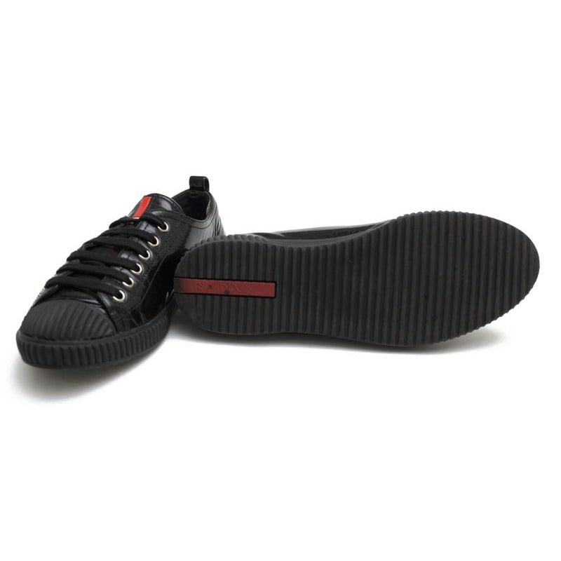Prada Shoes Sneakers Low Cut Women Enamel Patent Leather — view 6