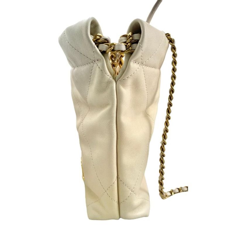 Chanel22 Mini Chanel 22 Mini As3980 Ecru & Gold Shoulder Bag 2way Gold Hardware