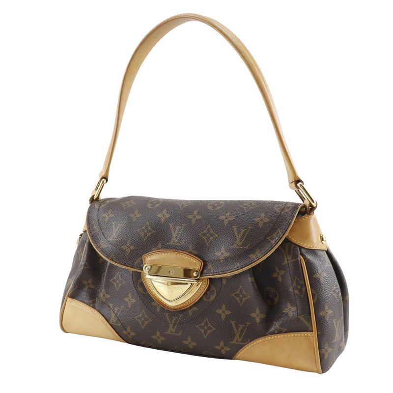 Louis Vuitton Beverly MM M40121 Monogram Canvas Brown Fl4007 Ladies Shoulder Bag
