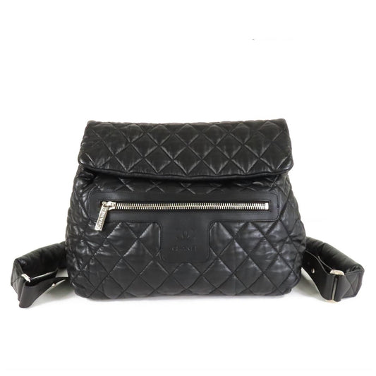 Chanel Coco Cocoon Backpack Black Leather Quilted