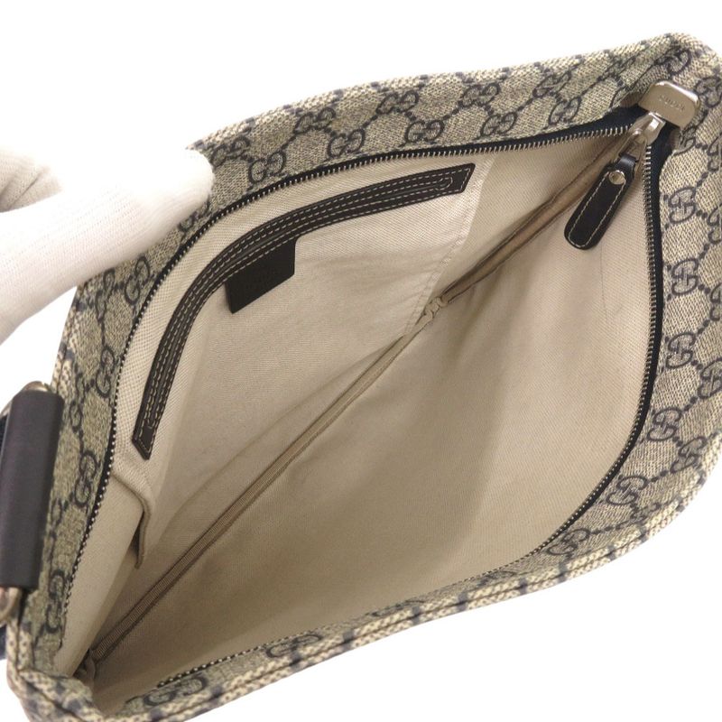 Gucci 201446 GG Supreme Navy Shoulder Bag 1720 Gucci