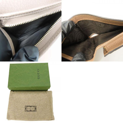 Polar Gucci Bifold Wallet 658610 GG Marmont GG Supreme Canvas Leather Dusting