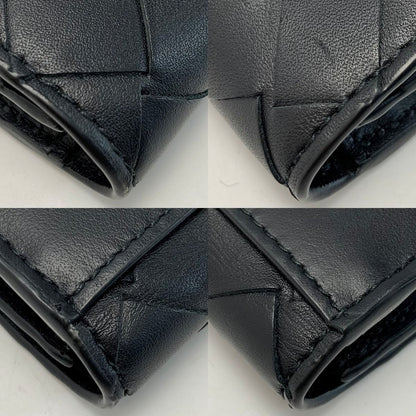 Bottega Veneta Calf Black Card Case Business Card Holder with