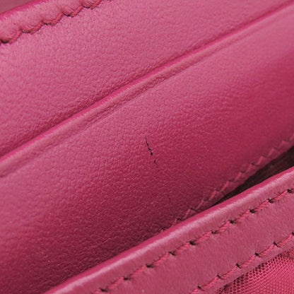 Prada Long Wallet Tessuto Quilted Wallet Nylon Ibisco Gold Hardware Red Fold