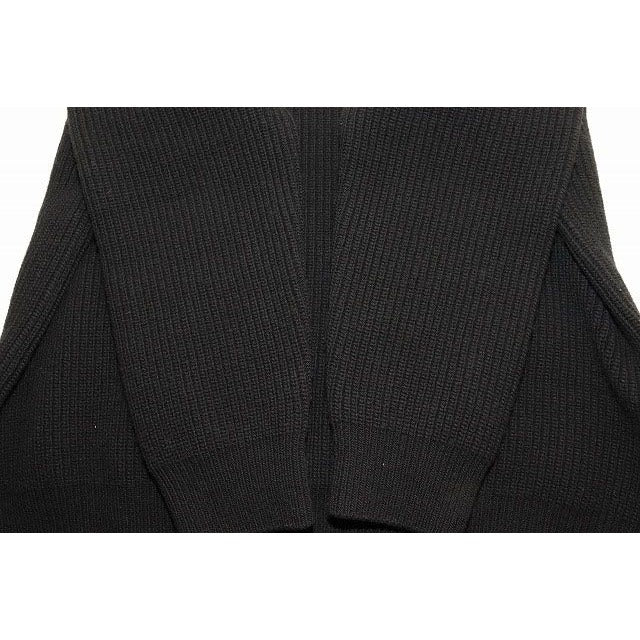 Celine Oversized Sweater S Size 2 A19 R423 P Ribbed Wool Logo Knit Black — view 5