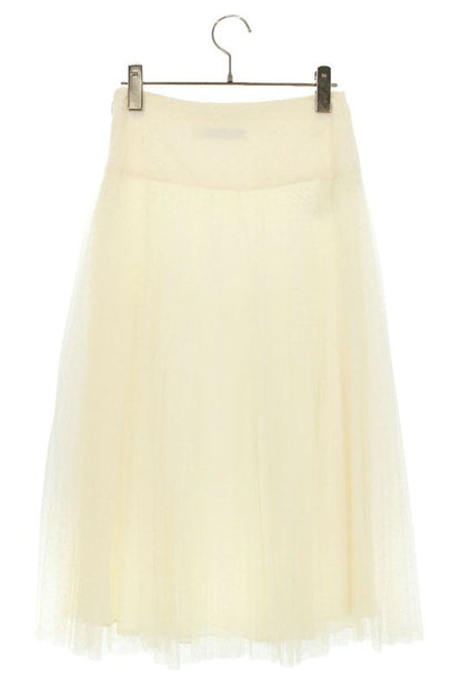 Christian Dior 841j50a8810 Dotted Tulle Layered Skirt Women 34