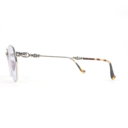 Chrome Hearts Bubba-a Partial Floral Cross Sunglasses Silver Brown Demi 49 — view 5