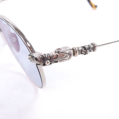 Chrome Hearts Bubba-a Partial Floral Cross Sunglasses Silver Brown Demi 49 — view 8