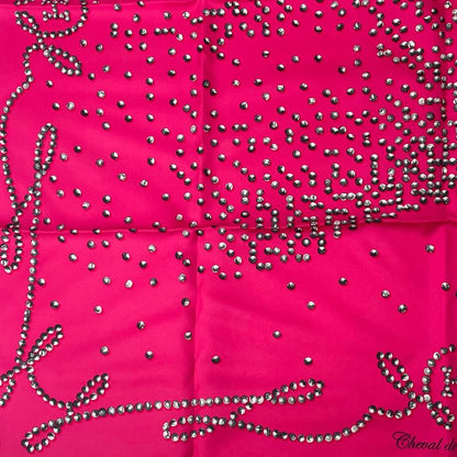 Hermes Carre 90 Cheval De Legende Legendary Horse Scarf Silk Pink With Box