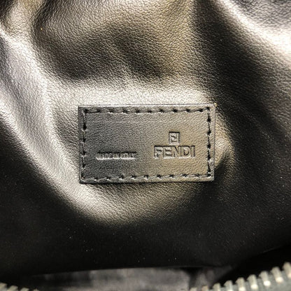 Fendi 2454 8n0000 Handbag Mini Bag Zucchino Canvas Leather Brown Women Men