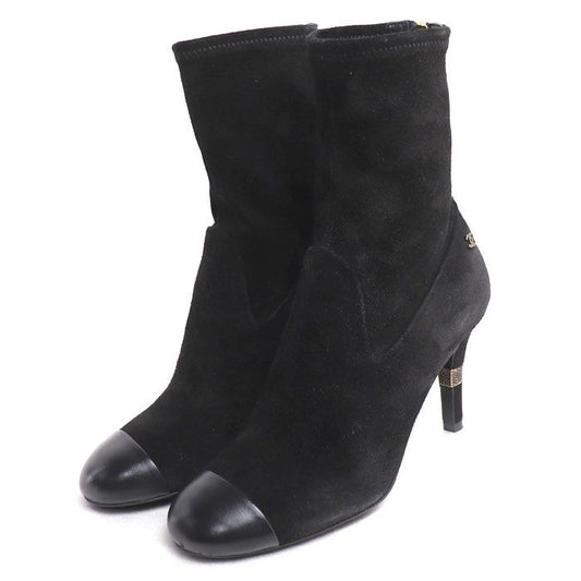 Chanel Ankle Boots Black 36
