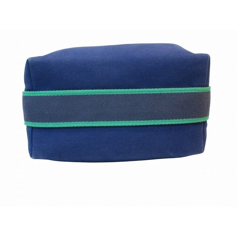 Hermes Handbag Cloth Canvas Brit-a-black GM Blue — view 4