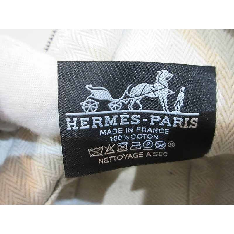 Hermes Handbag Cloth Canvas Brit-a-black GM Blue — view 7