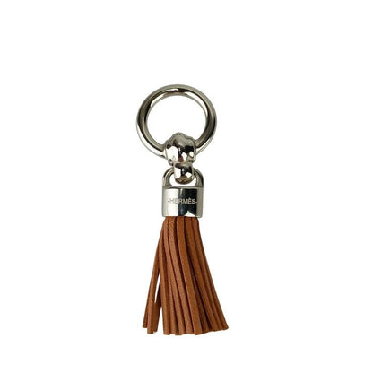 Hermes Scarf Ring Serle Pompon Brown Marron Arsan Anew Milo Twilly