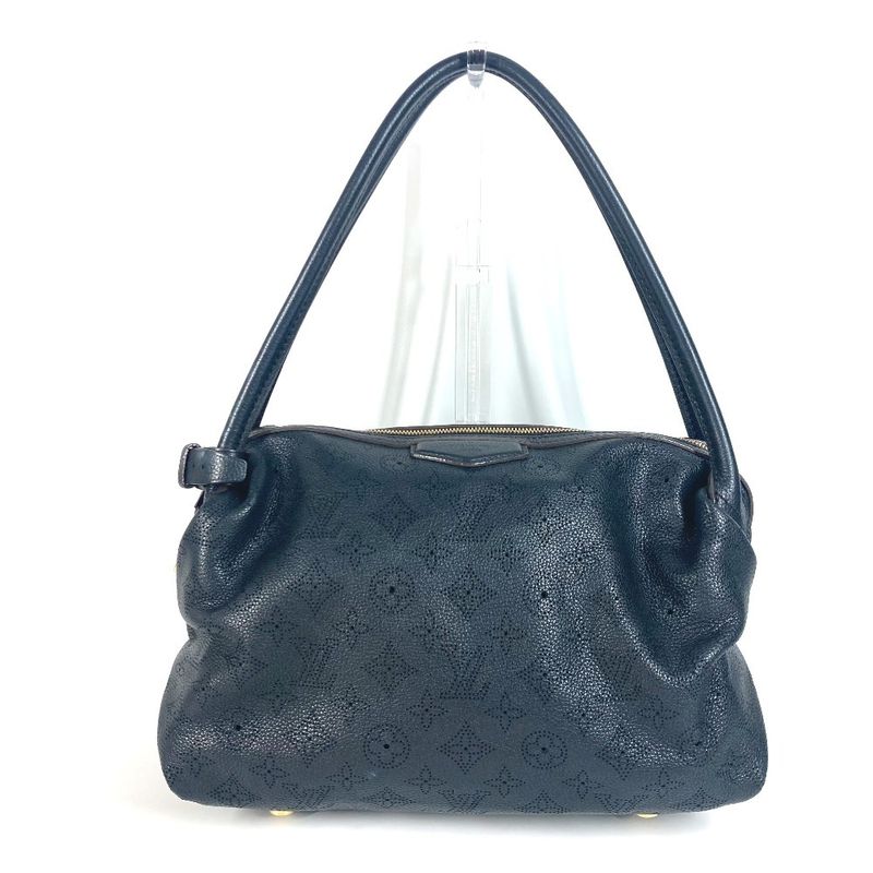 Louis Vuitton Shoulder Bag Galatea PM M93814 Monogram Mahina Leather Noir Black