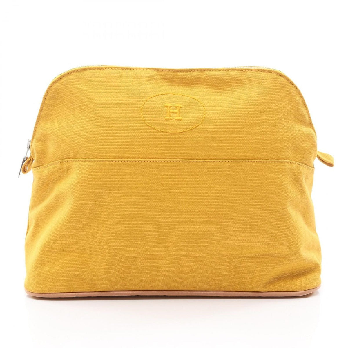 Hermes Pouch Bolide 30 Yellow Canvas GM