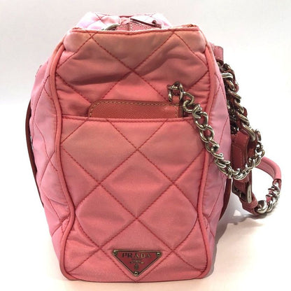 Prada Quilted 2way Mini Boston Bag Br2236 Triangle Logo Plate Triangle Logo