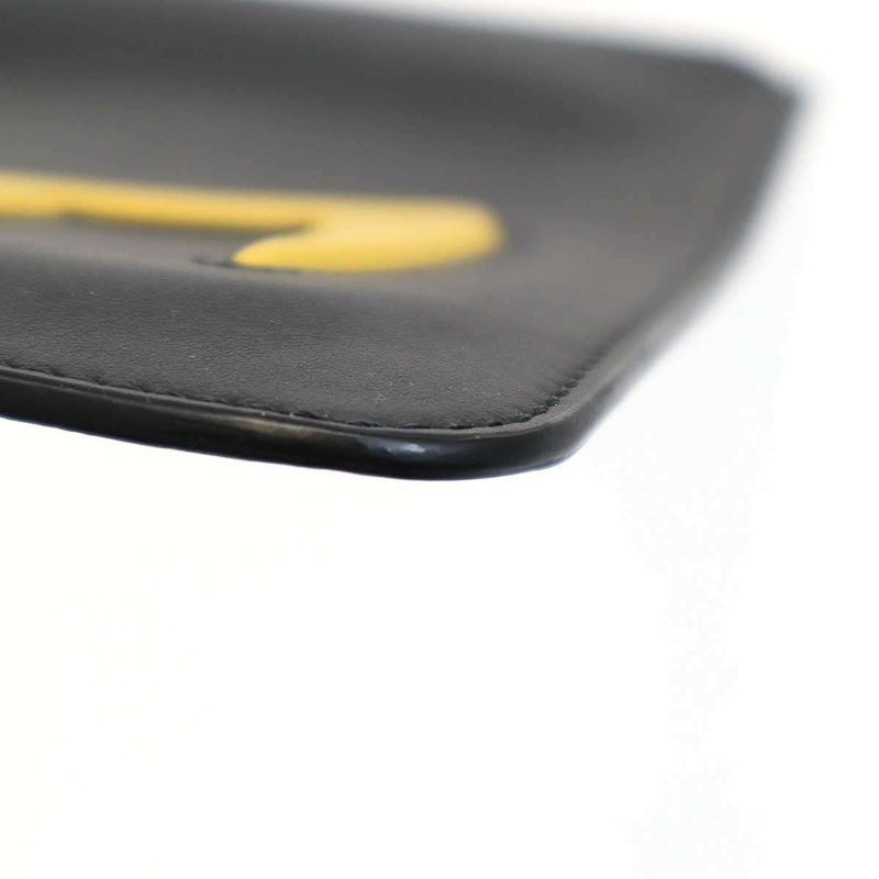 Fendi Bag Bugs Monster Bugs Eye Leather Clutch Bag Black