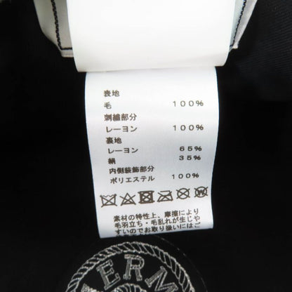 Hermes H222039n 100% Wool Saint Honore En Finesse Beret With Serie Buttons