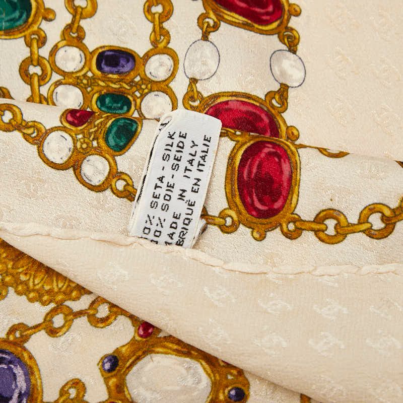 Chanel Jewelry Beige Multicolor Silk Women's Chanel