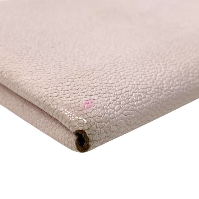 Hermes Calvi Duo Mauve Père Chevre Coin Case Card Case Business Card Holder