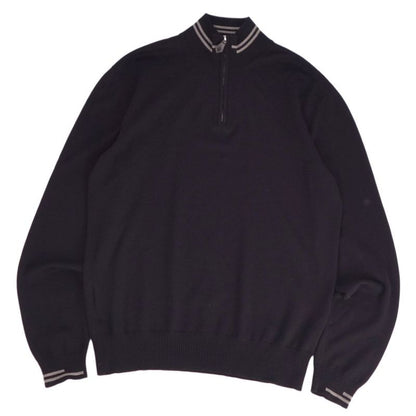 Hermes Knit Half-zip Sweater Long Sleeves Cu