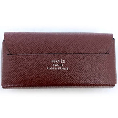 Hermes Lip Case Miroir Bordeaux Rouge Ash Excellent Condition