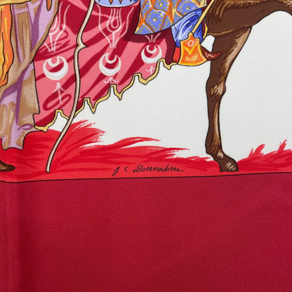 Hermes Carre 90 Silk Scarf Turqveries en L'honneur de Mht Turkish March — view 9