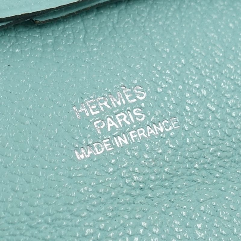 Hermes Bastia GM Coin Case A Stamp Manufactured In 2017 Chevre Aqua