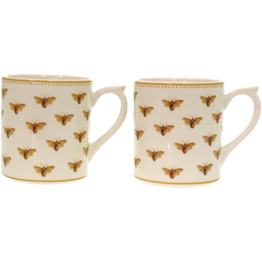Dior Pair Mug Bee Pottery White