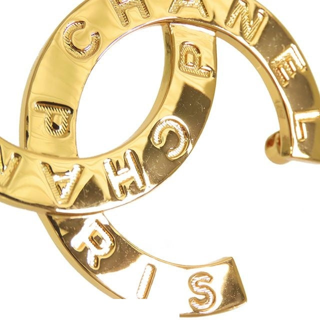 Chanel CC Logo Pin Brooch Gold Metal — view 6