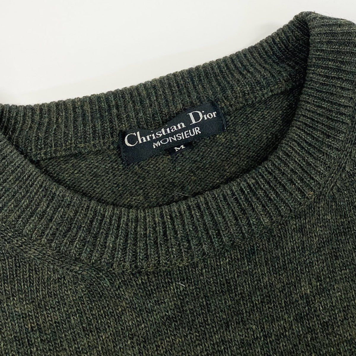 Dior Vintage One Point Logo Nep Knit Sweater One — view 5